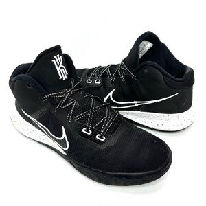 NIKE KYRIE FLYTRAP IV 4 BLACK-WHITE-METALLIC SILVER SZ 10 [CT1972-001]